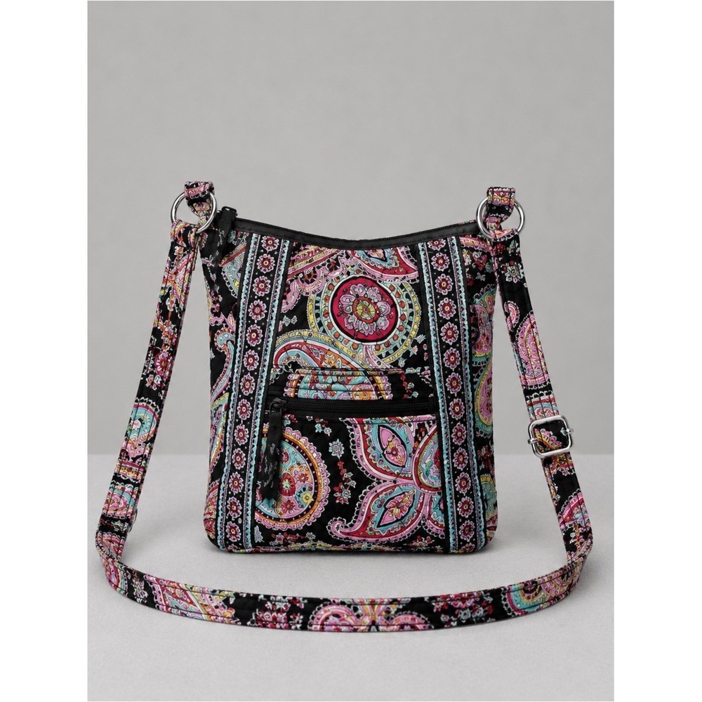 Vera Bradley Parisian Paisley Crossbody Bag Cottage Bohemian Retired Quilted